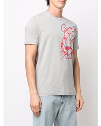 graues bedrucktes T-Shirt mit einem Rundhalsausschnitt von Iceberg