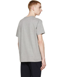 graues bedrucktes T-Shirt mit einem Rundhalsausschnitt von Etudes Studio