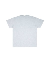 graues bedrucktes T-Shirt mit einem Rundhalsausschnitt von Supreme