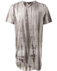 graues bedrucktes T-Shirt mit einem Rundhalsausschnitt von Unconditional
