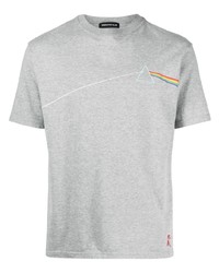 graues bedrucktes T-Shirt mit einem Rundhalsausschnitt von Undercover