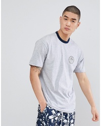 graues bedrucktes T-Shirt mit einem Rundhalsausschnitt von Vans