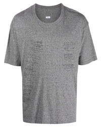 graues bedrucktes T-Shirt mit einem Rundhalsausschnitt von VISVIM