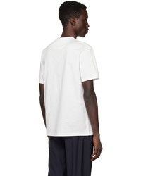 graues bedrucktes T-Shirt mit einem Rundhalsausschnitt von Paul Smith