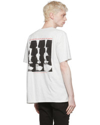 graues bedrucktes T-Shirt mit einem Rundhalsausschnitt von Stolen Girlfriends Club
