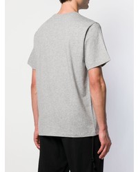 graues bedrucktes T-Shirt mit einem Rundhalsausschnitt von Coach