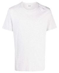 graues bedrucktes T-Shirt mit einem Rundhalsausschnitt von Zadig & Voltaire