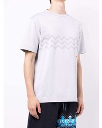 graues bedrucktes T-Shirt mit einem Rundhalsausschnitt von Missoni