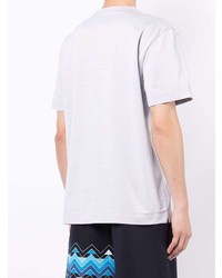 graues bedrucktes T-Shirt mit einem Rundhalsausschnitt von Missoni