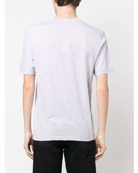 graues bedrucktes T-Shirt mit einem V-Ausschnitt von IRO