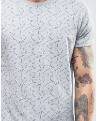 graues bedrucktes T-shirt von Bellfield