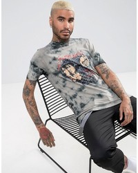 graues bedrucktes T-shirt von Asos