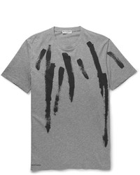 graues bedrucktes T-shirt von Balenciaga