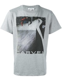 graues bedrucktes T-shirt von Carven