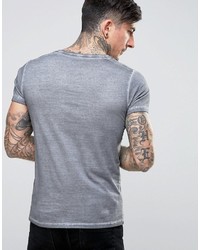 graues bedrucktes T-shirt von Wrangler