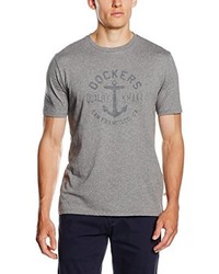 graues bedrucktes T-shirt von Dockers
