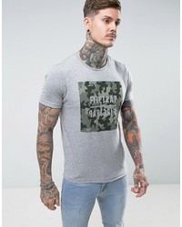 graues bedrucktes T-shirt von Firetrap