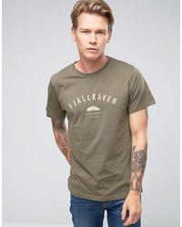 graues bedrucktes T-shirt von Fjallraven