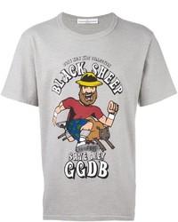 graues bedrucktes T-shirt von Golden Goose Deluxe Brand