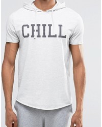 graues bedrucktes T-shirt von Asos