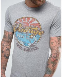 graues bedrucktes T-shirt von Jack and Jones