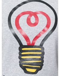 graues bedrucktes T-shirt von Love Moschino