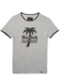 graues bedrucktes T-shirt von Marc Jacobs