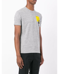 graues bedrucktes T-shirt von DSQUARED2