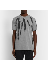 graues bedrucktes T-shirt von Balenciaga