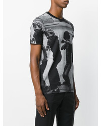 graues bedrucktes T-shirt von Dolce & Gabbana