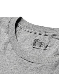 graues bedrucktes T-shirt von White Mountaineering