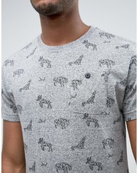 graues bedrucktes T-shirt von Bellfield