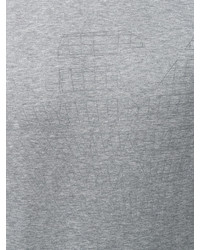 graues bedrucktes T-shirt von Emporio Armani