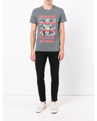 graues bedrucktes T-shirt von Just Cavalli