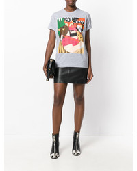 graues bedrucktes T-shirt von Dsquared2