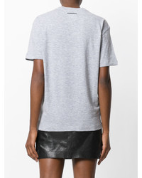 graues bedrucktes T-shirt von Dsquared2