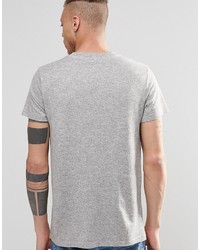 graues bedrucktes T-shirt von Weekday