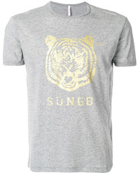 graues bedrucktes T-shirt von Sun 68