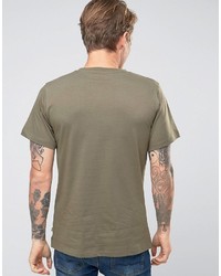 graues bedrucktes T-shirt von Fjallraven