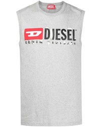 graues bedrucktes Trägershirt von Diesel