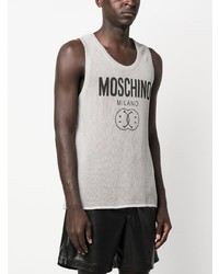 graues bedrucktes Trägershirt von Moschino