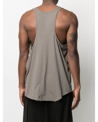 graues bedrucktes Trägershirt von Rick Owens DRKSHDW