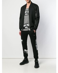 graues bedrucktes Trägershirt von Philipp Plein