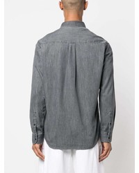 graues besticktes Jeanshemd von Isabel Marant