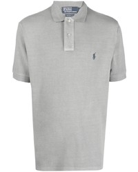 graues besticktes Polohemd von Polo Ralph Lauren