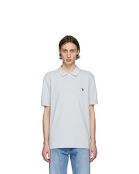graues besticktes Polohemd von Ps By Paul Smith