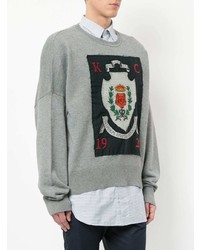 graues besticktes Sweatshirt von Kent & Curwen