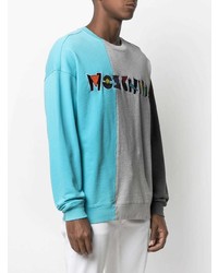 graues besticktes Sweatshirt von Moschino