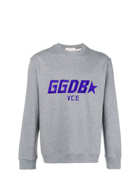 graues besticktes Sweatshirt von Golden Goose Deluxe Brand