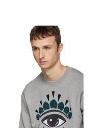 graues besticktes Sweatshirt von Kenzo